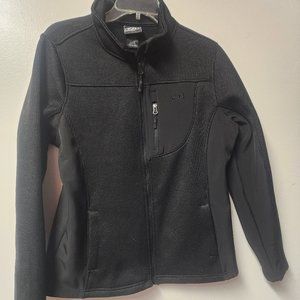 CB Womens Black Polyester Zip Front Jacket XL